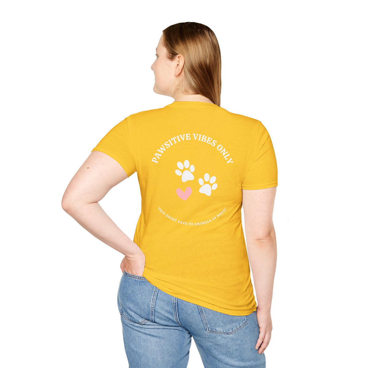 Pawsitive Vibes Only, Designed to Give Merch Tee