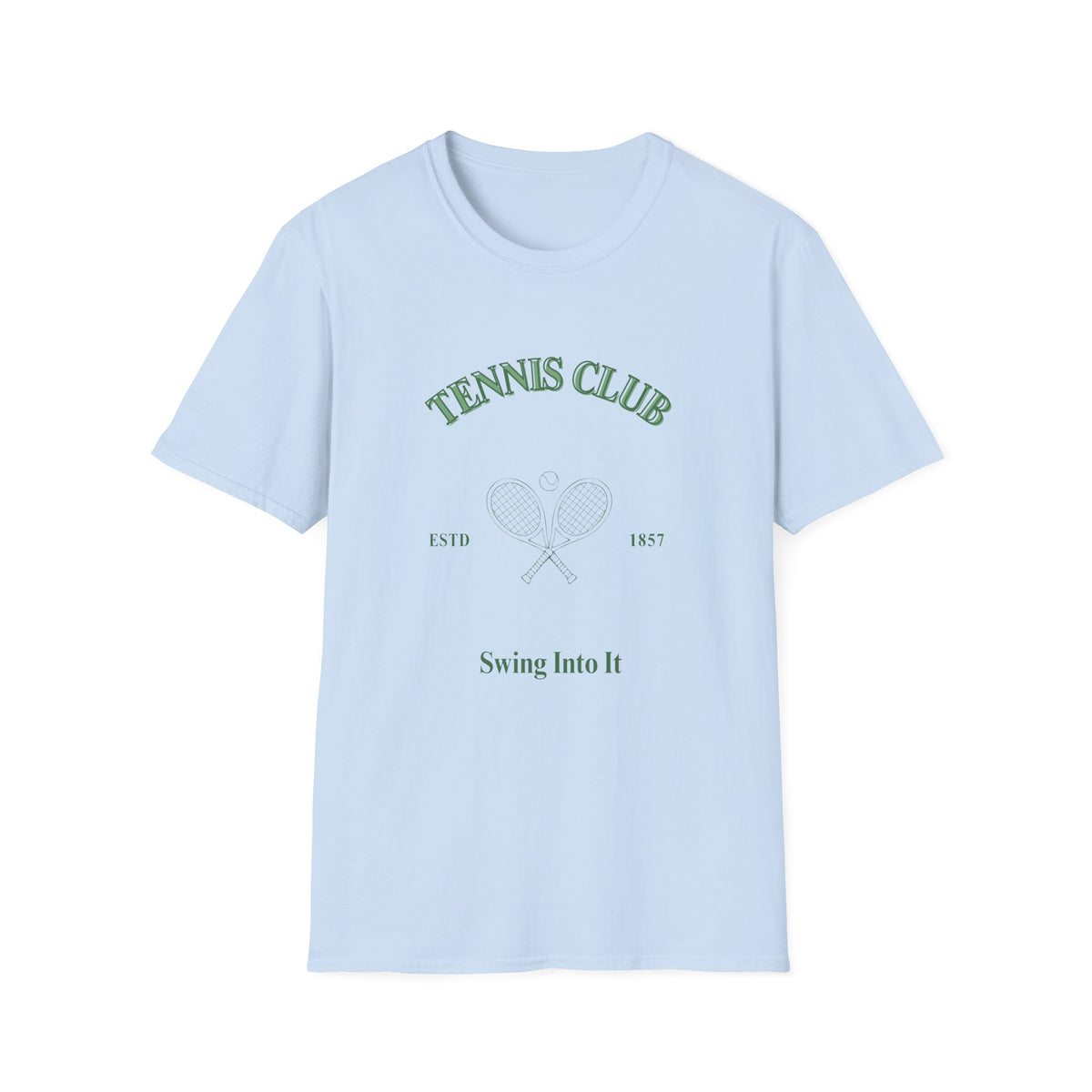 Tennis Club T-Shirt — 'Swing Into It' Vintage Tennis Tee