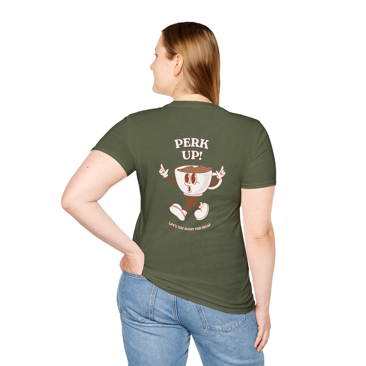 "Perk Up!" Coffee Graphic Tee