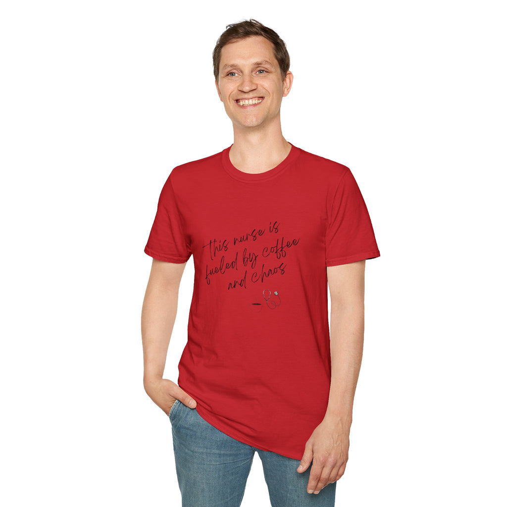 Nurse Tee- "This Nurse Is Fueled by Coffee and Chaos"