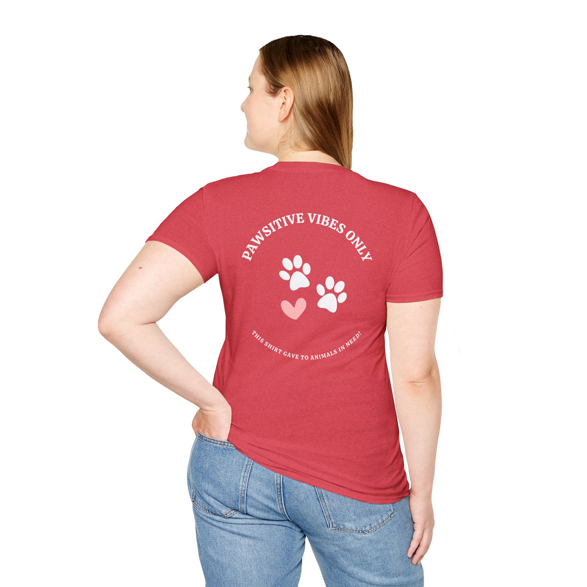 Pawsitive Vibes Only, Designed to Give Merch Tee