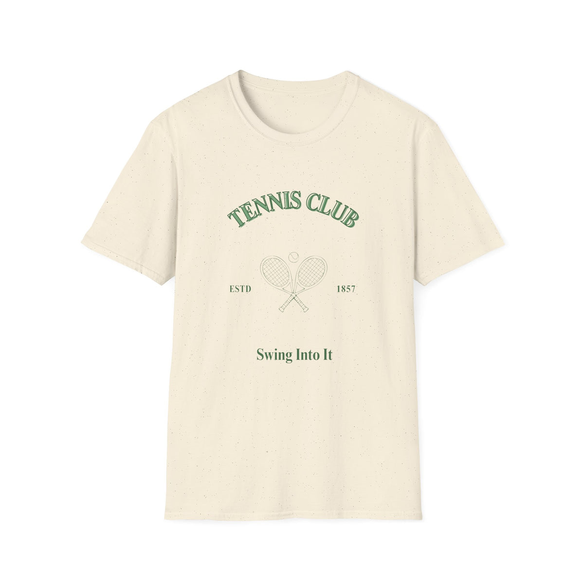 Tennis Club T-Shirt — 'Swing Into It' Vintage Tennis Tee