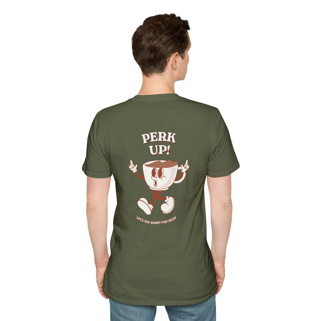"Perk Up!" Coffee Graphic Tee
