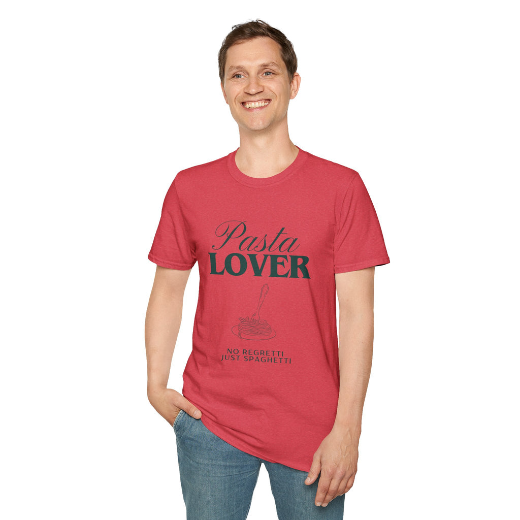 Pasta Lover T-Shirt — “No Regretti, Just Spaghetti” Graphic Tee