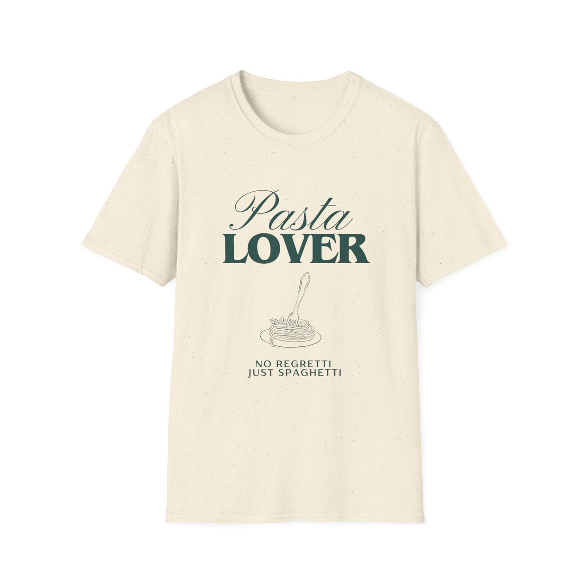 Pasta Lover T-Shirt — “No Regretti, Just Spaghetti” Graphic Tee