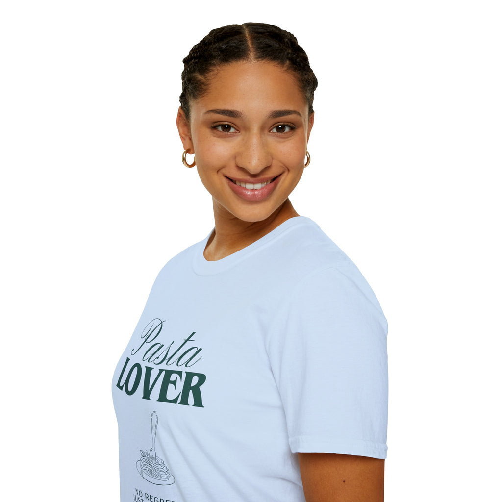 Pasta Lover T-Shirt — “No Regretti, Just Spaghetti” Graphic Tee
