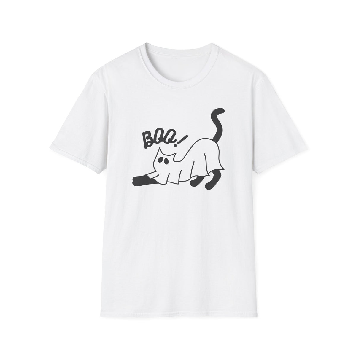 Boo Cat T-Shirt — Cute Spooky Cat Graphic Tee
