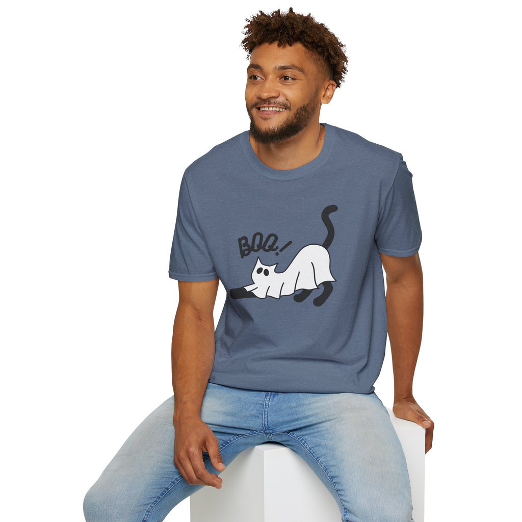 Boo Cat T-Shirt — Cute Spooky Cat Graphic Tee