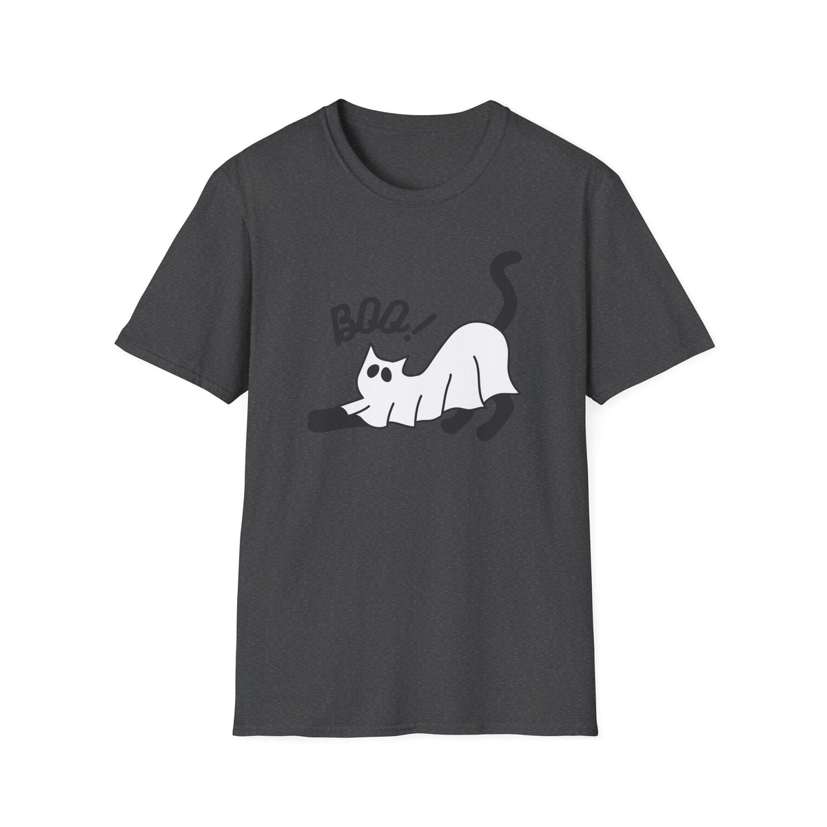 Boo Cat T-Shirt — Cute Spooky Cat Graphic Tee