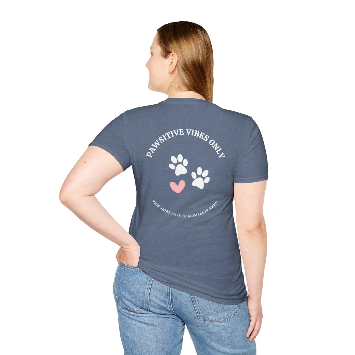 Pawsitive Vibes Only, Designed to Give Merch Tee