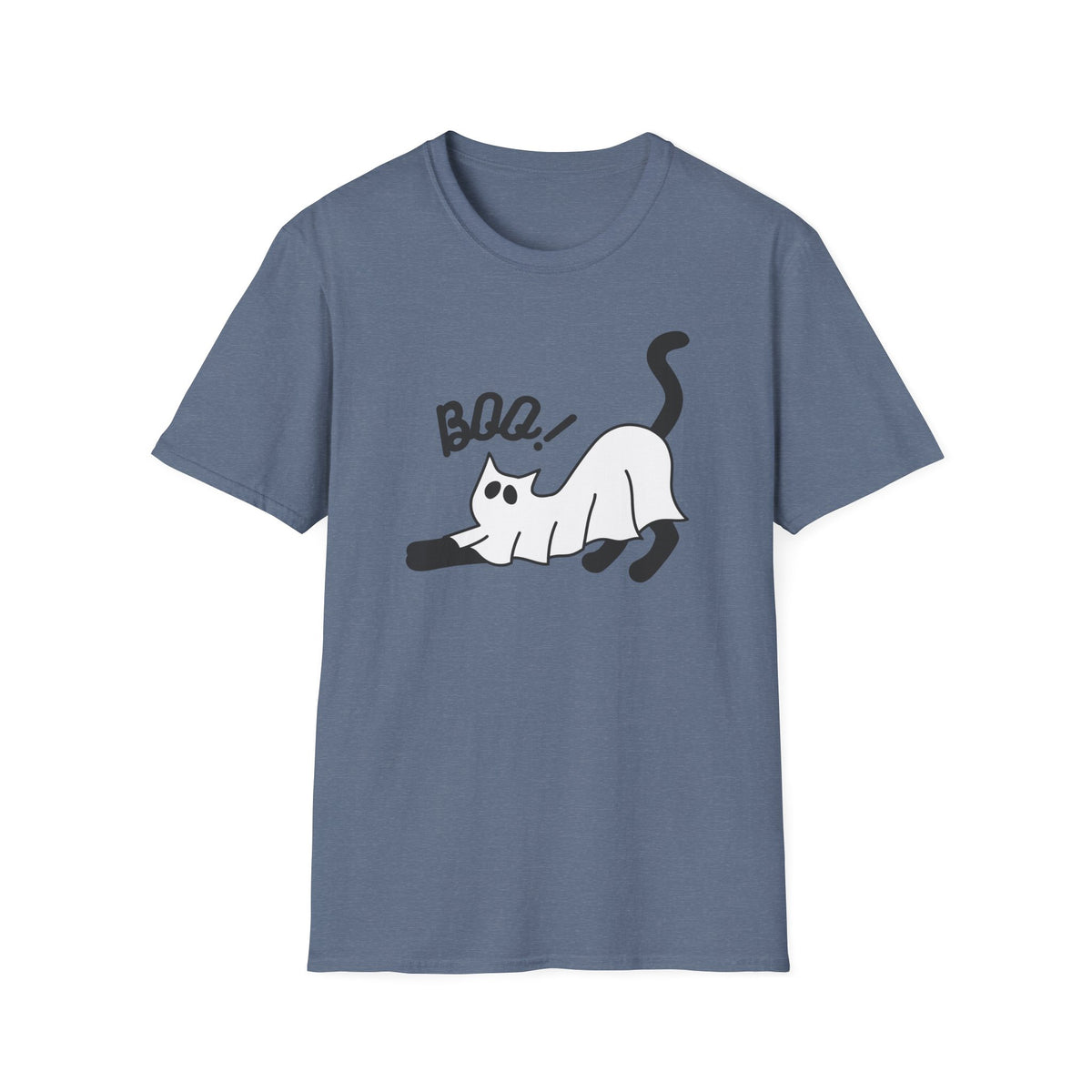 Boo Cat T-Shirt — Cute Spooky Cat Graphic Tee