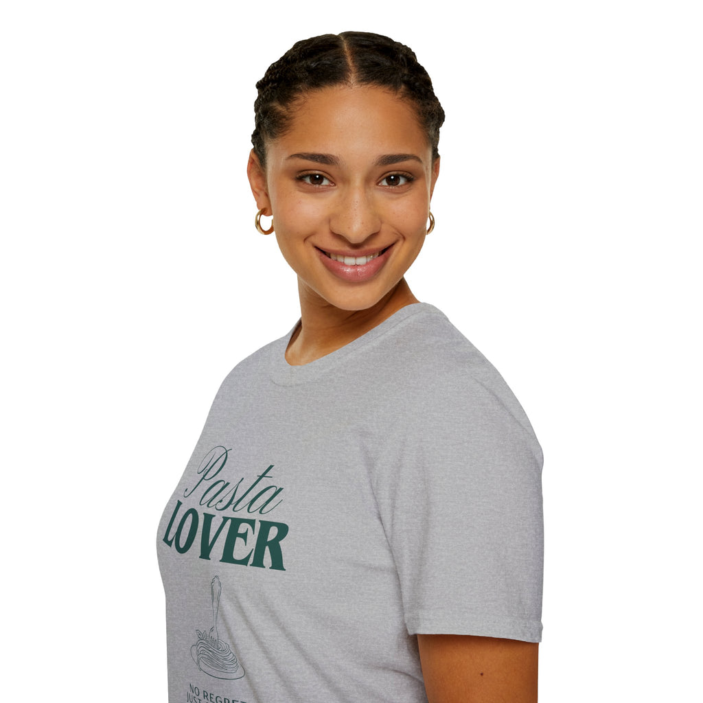 Pasta Lover T-Shirt — “No Regretti, Just Spaghetti” Graphic Tee